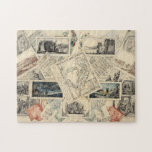 Trompe l’œil of a Map of Italy | P. Verburght Jigsaw Puzzle