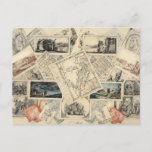 Trompe l’œil of a Map of Italy | P. Verburght Postcard