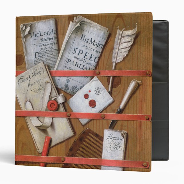 Trompe l'oeil, 1702 3 ring binder (Front/Inside)