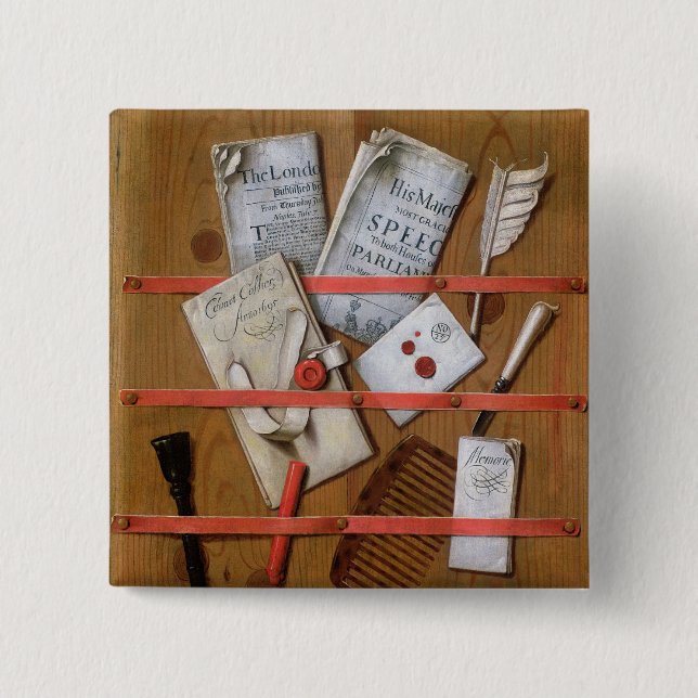 Trompe l'oeil, 1702 button (Front)