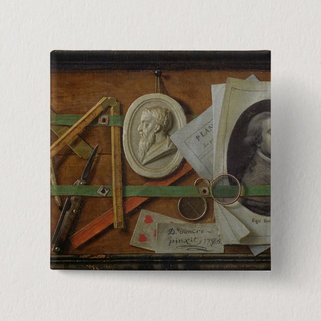 Trompe l'Oeil, 1785 Pinback Button (Front)