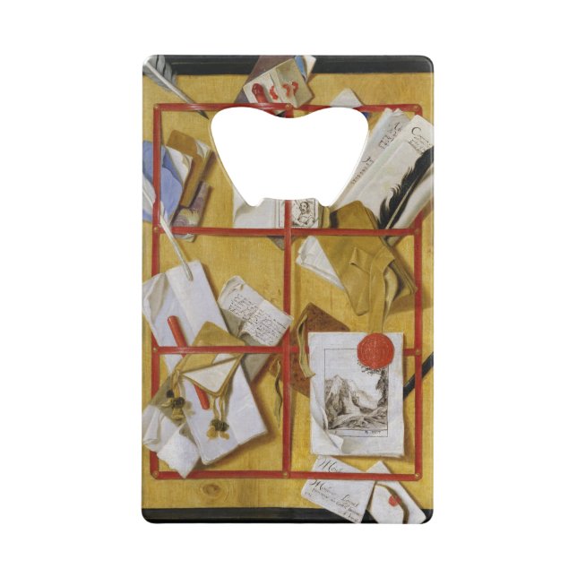 Trompe l'Oeil Credit Card Bottle Opener (Front)