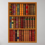 Trompe L&#39;oeil &quot;french Library&quot;. Poster at Zazzle