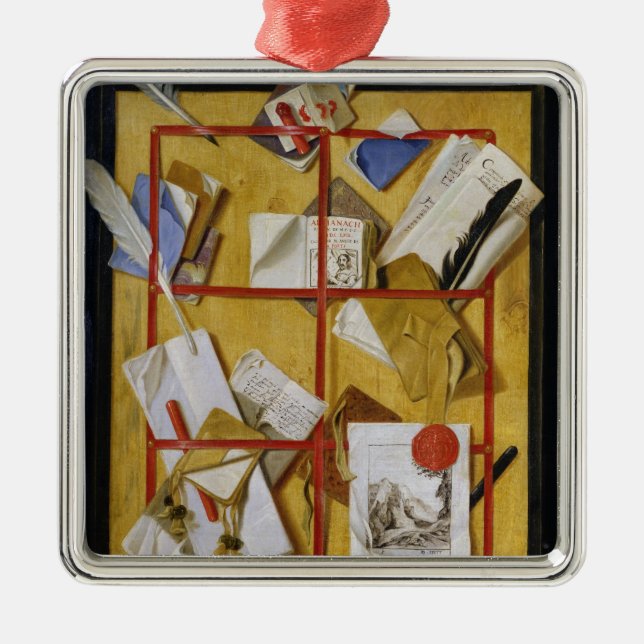 Trompe l'Oeil Metal Ornament (Front)