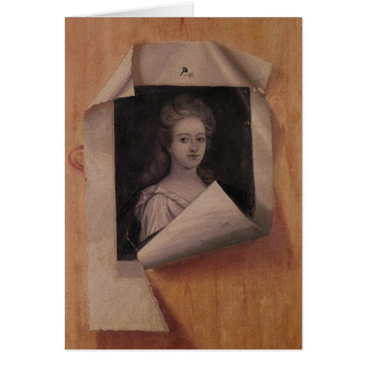 Trompe l'Oeil Portrait of a Lady Cards (Front)