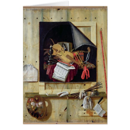 Trompe l'Oeil Still Life, 1665 Cards (Front)