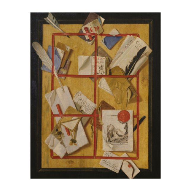 Trompe l'Oeil Wood Wall Decor (Front)