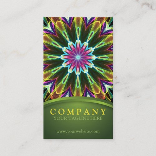 Trompet Flower mandala Business Card