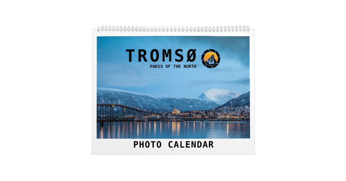 Tromso 2024 calendar Zazzle