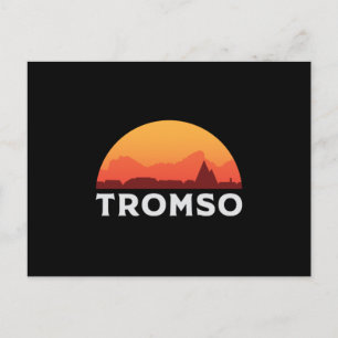 Tromso Norway City Skyline Cityscape Funny Gift Postcard