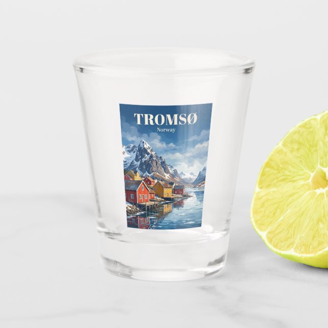 Tromsø Norway Shot Glass (Front)