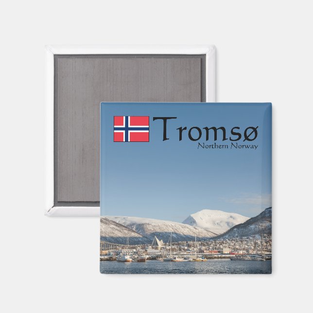Tromso Norway Souvenir Magnet (Front/Back)