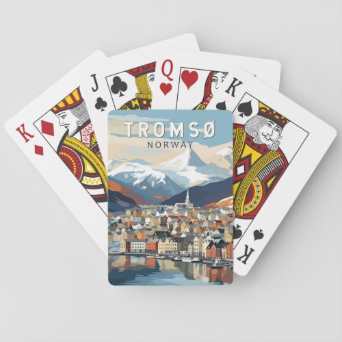 Tromso Norway Travel Art Vintage Playing Cards