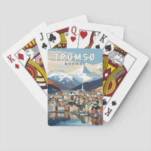 Tromso Norway Travel Art Vintage Poker Cards
