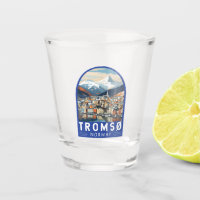 Tromso Norway Travel Art Vintage