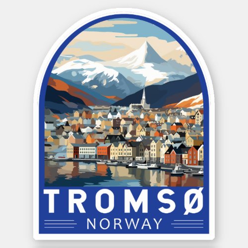 Tromso Norway Travel Art Vintage Sticker