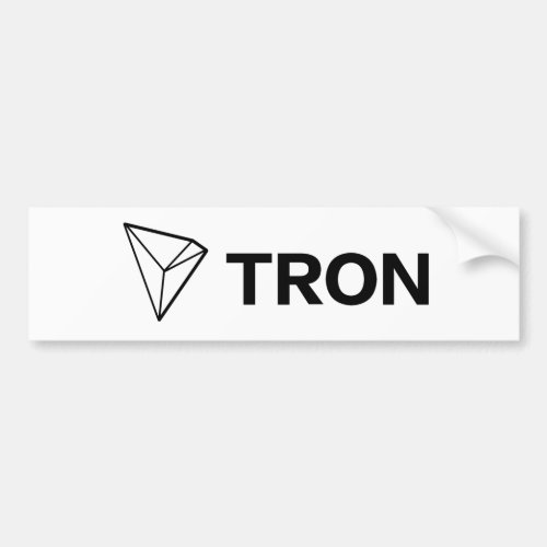 TRON TRX Cryptocurrency Bumper Stickers