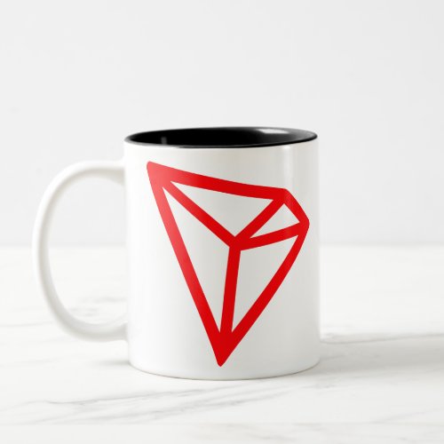 Tron TRX Logo Crypto Blockchain Cryptocurrency Two_Tone Coffee Mug