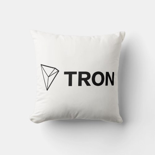 TRON TRX TRONIX Logo Pillow
