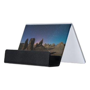 Trona And The Milky Way Desk Business Card Holder by usdeserts at Zazzle