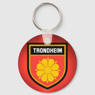 Trondheim Flag Keychain