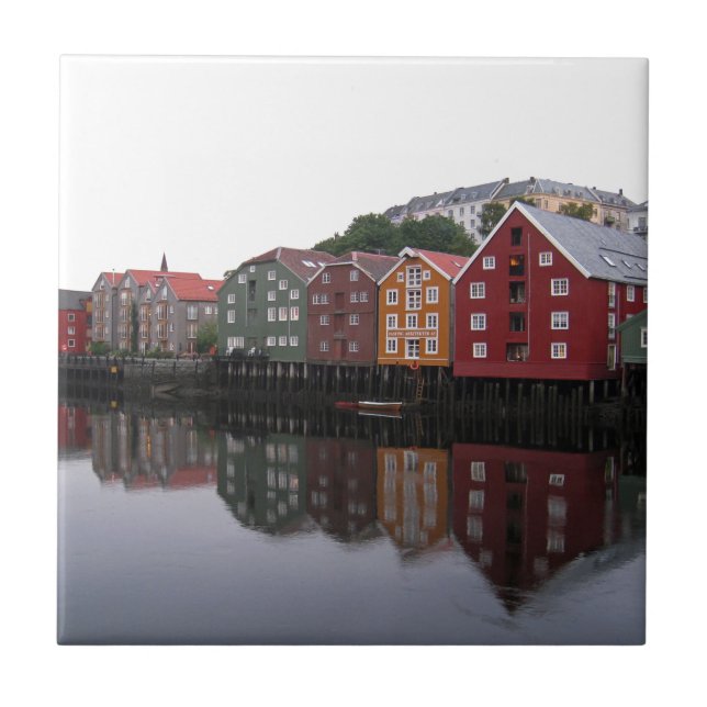 Trondheim, Norway Ceramic Tile (Front)