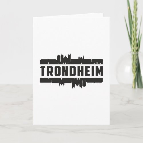 Trondheim Norway City Skyline Cityscape Trip Gift Card