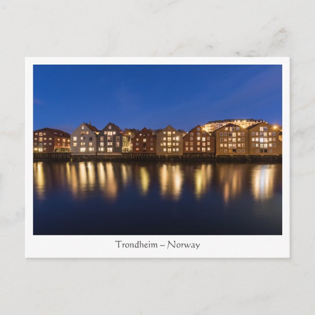 Trondheim Norway Postcard (Front)