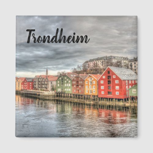 Trondheim Norway Waterfront Magnet