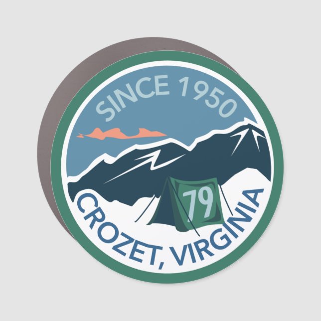 Troop Badge Car Magnet (Front)