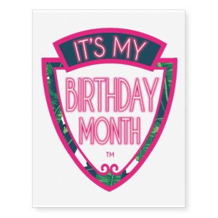 Troop Birthday Month Temporary Tattoos