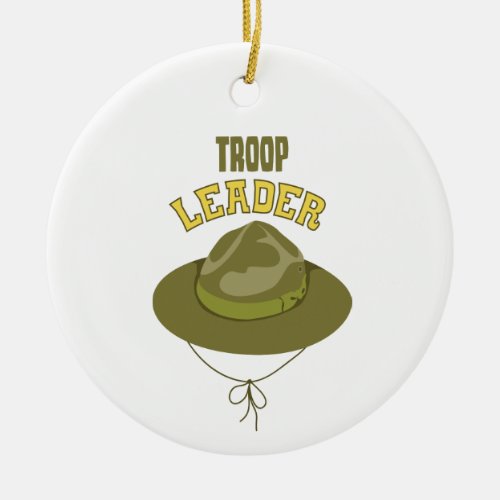 Troop Leader Ceramic Ornament