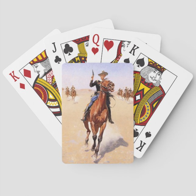 Trooper of the Plains (Cowboy Horse Rider) Poker Cards (Back)