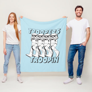Troopers Troopin Cartoon Graphic Fleece Blanket
