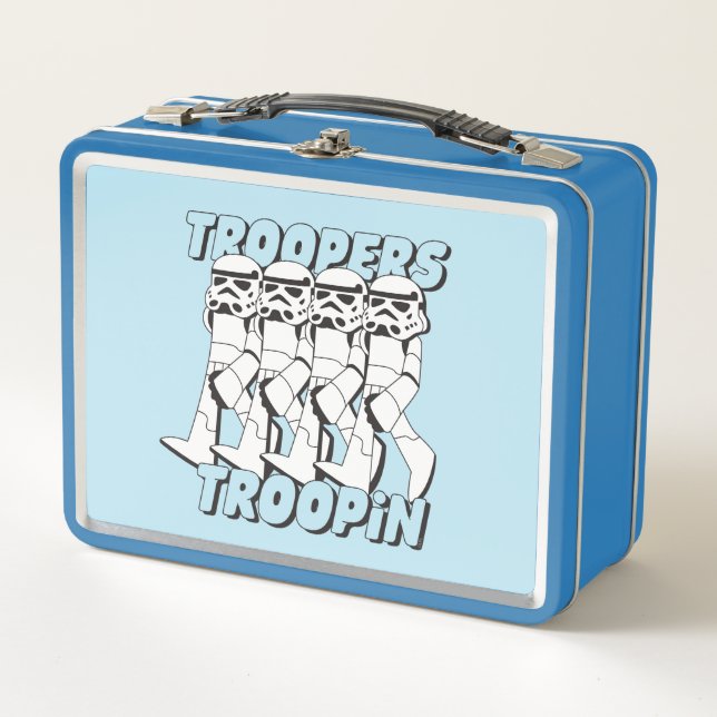 Troopers Troopin Cartoon Graphic Metal Lunch Box (Front)