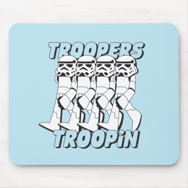 Troopers Troopin Cartoon Graphic Mouse Pad (Front)