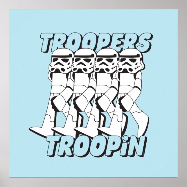 Troopers Troopin Cartoon Graphic Poster (Front)