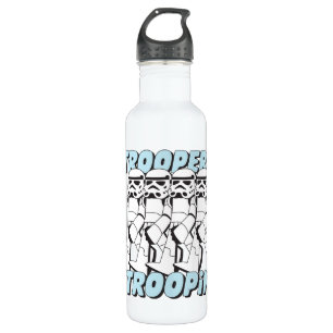 Troopers Troopin Cartoon Graphic Stainless Steel Water Bottle