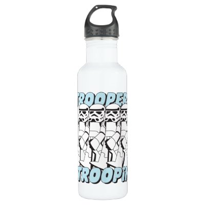 Troopers Troopin Cartoon Graphic Stainless Steel Water Bottle