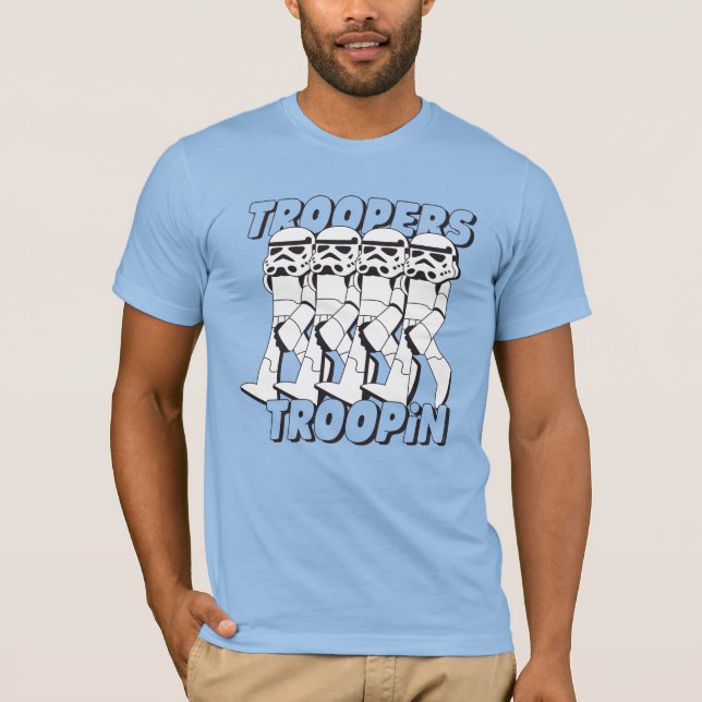 Troopers Troopin Cartoon Graphic T-Shirt (Front)