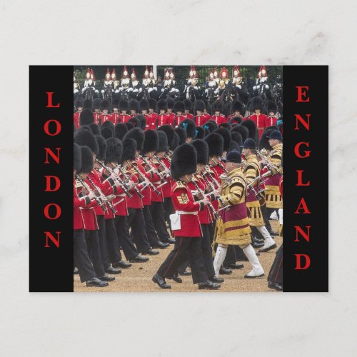 Trooping of the Colour London England Postcard