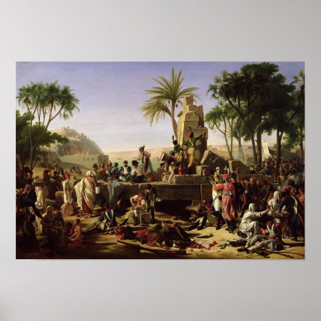 Troops halted on the Banks of the Nile Poster (Front)