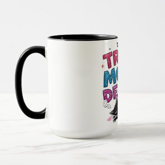 Trop de Monde Dehors – Black Cat Coffee Mug (Left)
