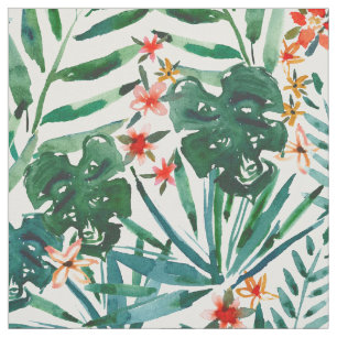 TROP DON'T STOP Tropical Palms and Monsteras Fabric