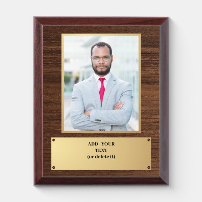 Trophies & Awards with Personalized photo & Text (Vertical)
