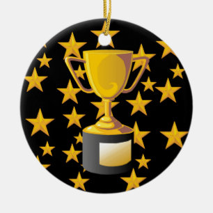 TROPHIES CERAMIC ORNAMENT