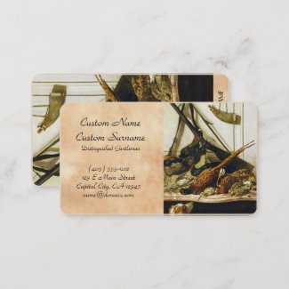 Trophies of the Hunt, 1862 Claude Monet Business Card