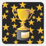 TROPHIES SQUARE STICKER