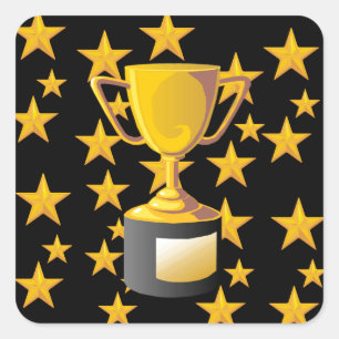 TROPHIES SQUARE STICKER