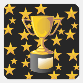 TROPHIES SQUARE STICKER